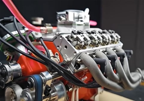 Kit de modélisme moteur V8 à essence