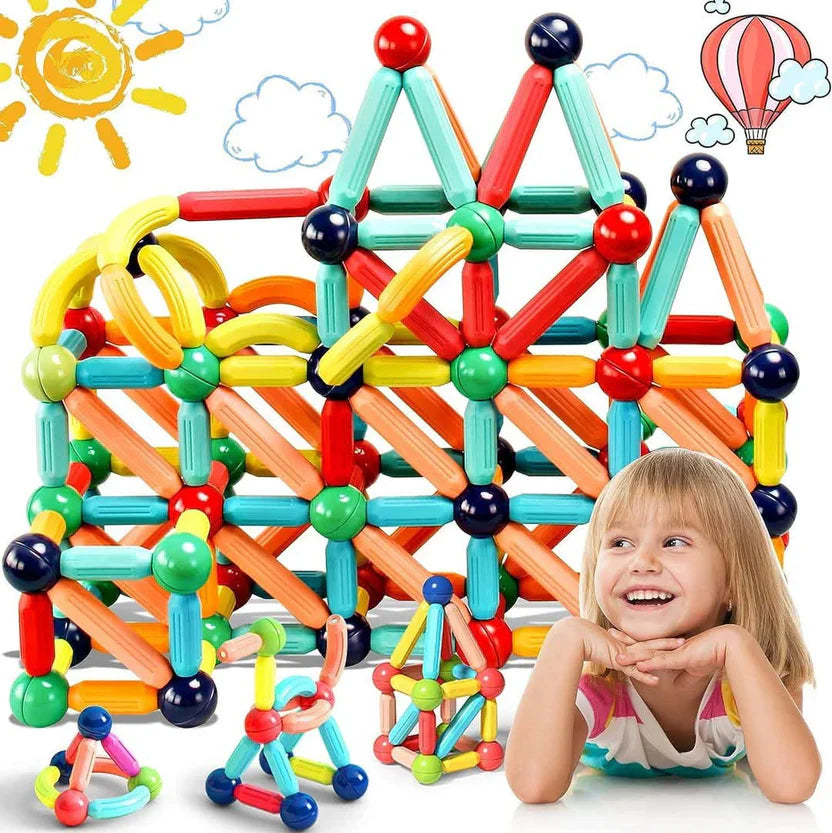 Ensemble de bâtonnets de construction magnétiques – quarante-deux pièces