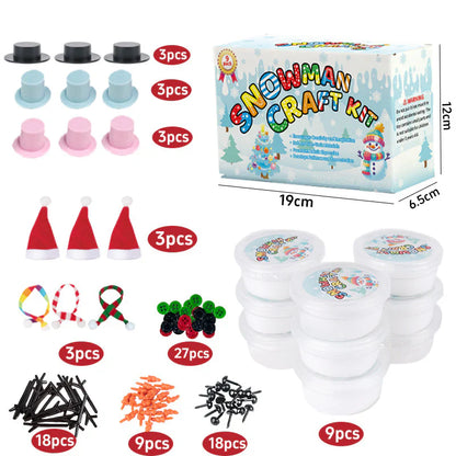 Kit créatif de bonhomme de neige DIY pour enfants