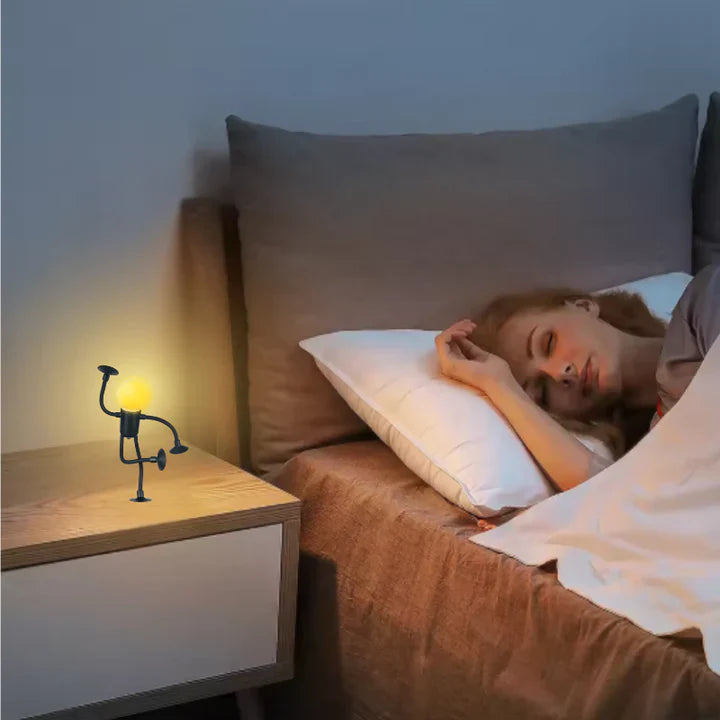 Lampe de nuit flexible en forme de figurine