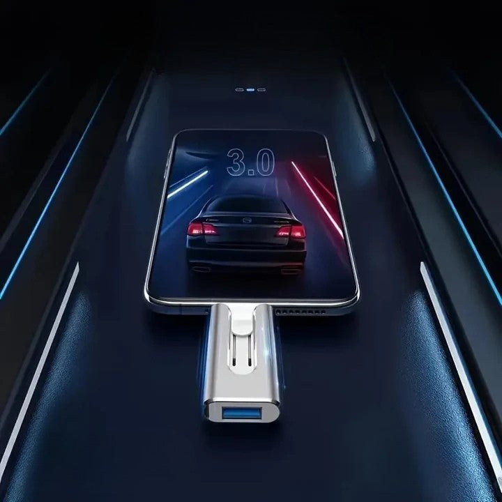 Clé USB 4-en-1 pour téléphones et ordinateurs