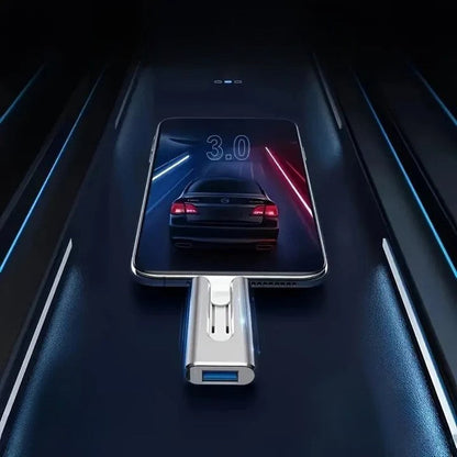 Clé USB 4-en-1 pour téléphones et ordinateurs