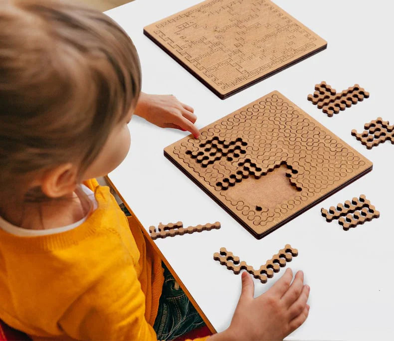 Puzzle en bois – casse-tête de 25 pièces