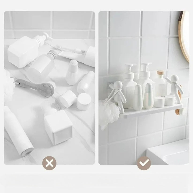 Étagère murale décorative avec fixation adhésive