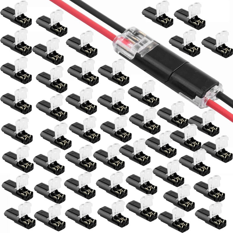 Lot de 20 connecteurs à levier à 2 contacts pour câbles