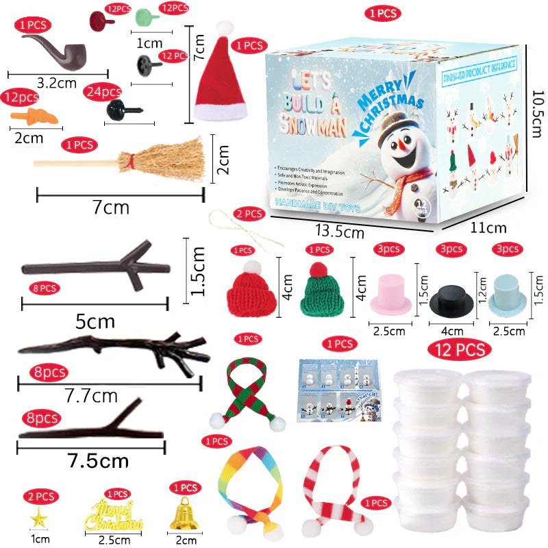 Kit créatif de bonhomme de neige DIY pour enfants