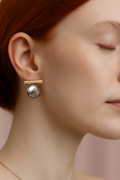 Moonlit Drops Pearl Earrings
