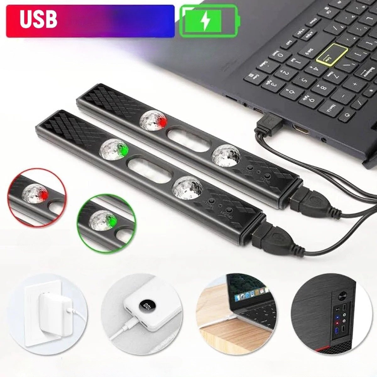 Éclairage intérieur RGB sans fil – des couleurs qui suivent la musique