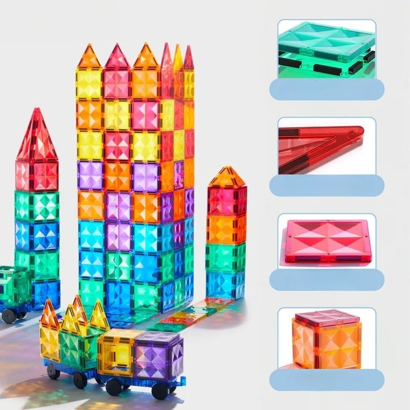 Plaques magnétiques de construction pour enfants – créativité et développement des compétences