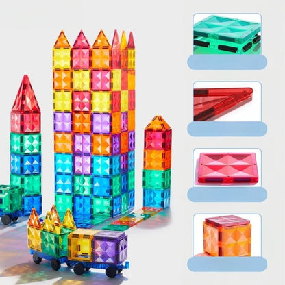 Plaques magnétiques de construction pour enfants – créativité et développement des compétences