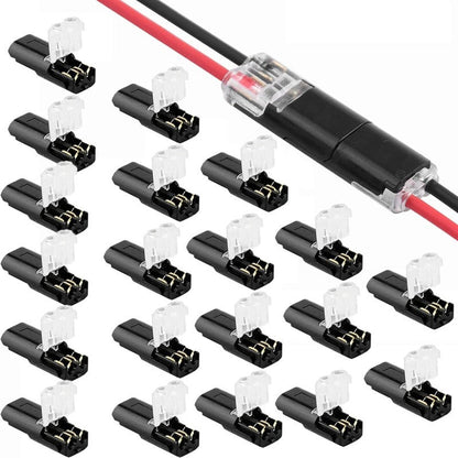 Lot de 20 connecteurs à levier à 2 contacts pour câbles