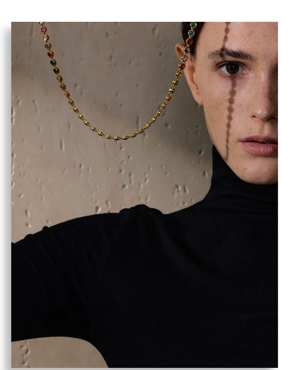 La Perla Di Luce 18k Gold Plated Gemstone Set