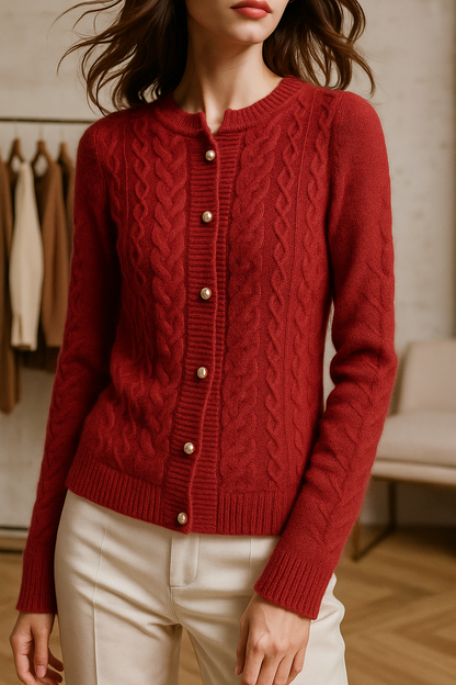 New London Pearl Button Cardigan