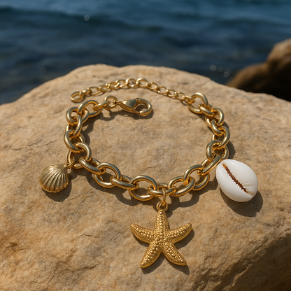 Marée Gold Chain Starfish Bracelet