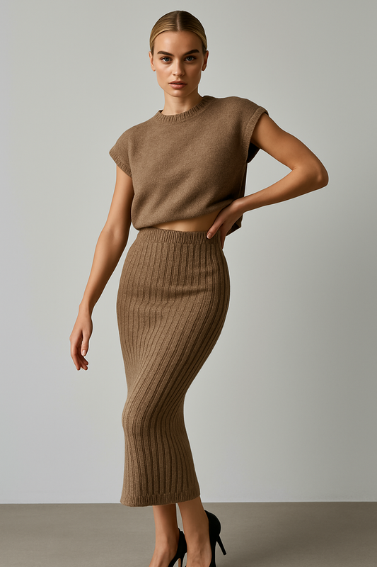 Maratea Coastal Rib Sleeveless Set