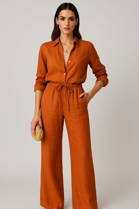 Capri Ember Linen Set