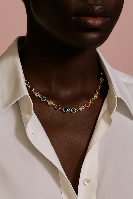 La Perla Di Luce 18k Gold Plated Gemstone Set