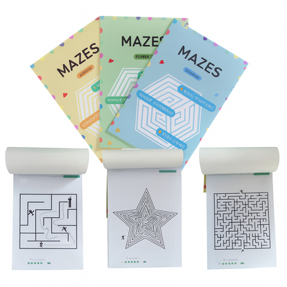 Livre de labyrinthes avec 192 défis – un jeu qui développe la logique et la concentration