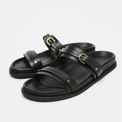 Maribel Twin Strap Flats