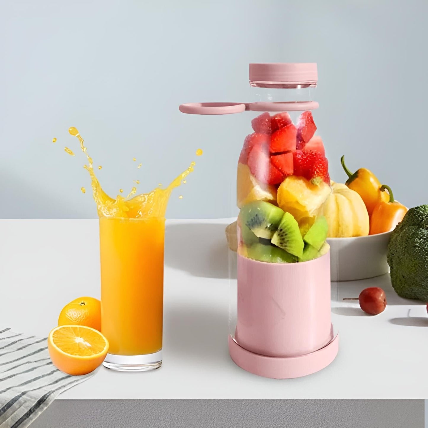 Mixeur portable compact – smoothies et jus prêts en quelques secondes