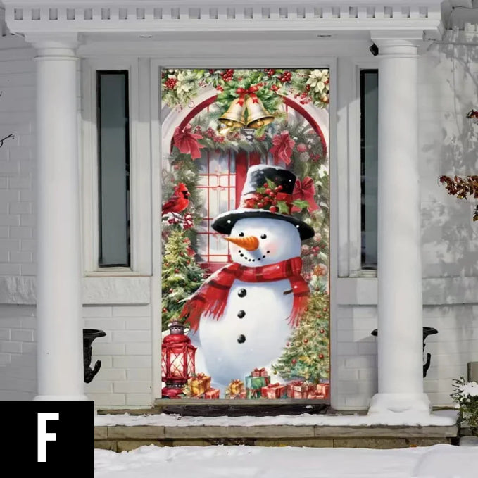 Couronne de porte de Noël avec nœud et clochettes – une décoration festive impressionnante