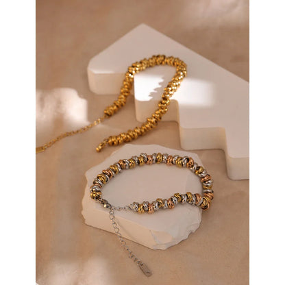 Corsa Layered Spiral Chain Bracelet