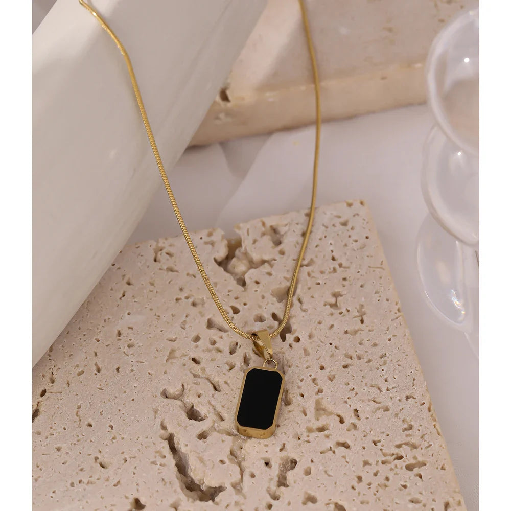 Mavine Double-Sided Enamel Pendant