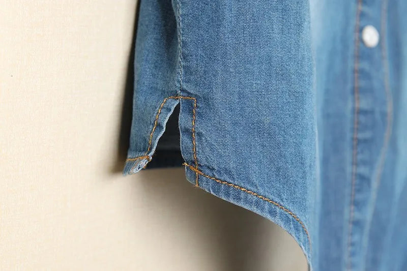 Cool Summer Denim Crop-Top
