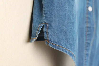 Cool Summer Denim Crop-Top