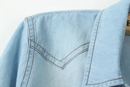 Cool Summer Denim Crop-Top