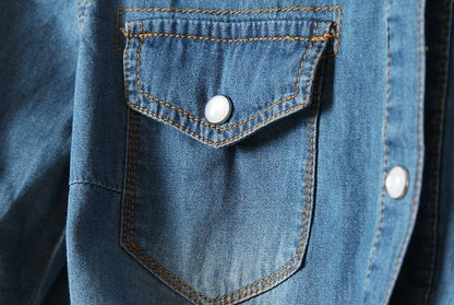Cool Summer Denim Crop-Top