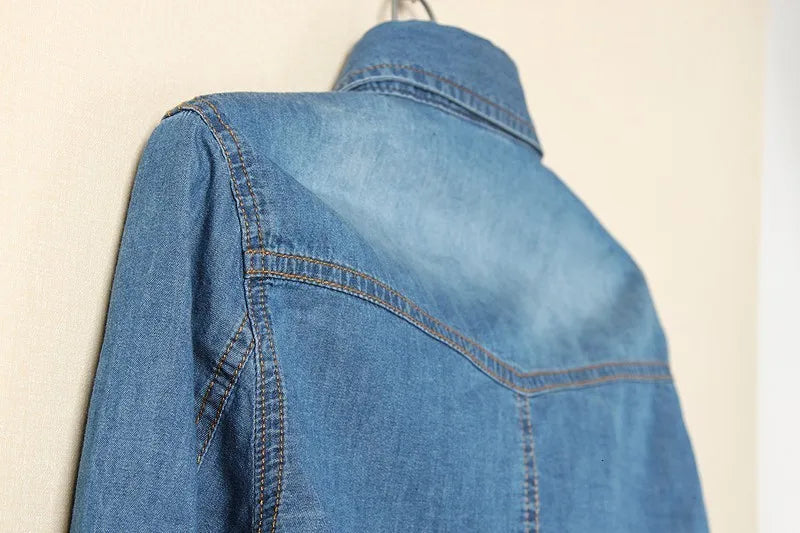 Cool Summer Denim Crop-Top