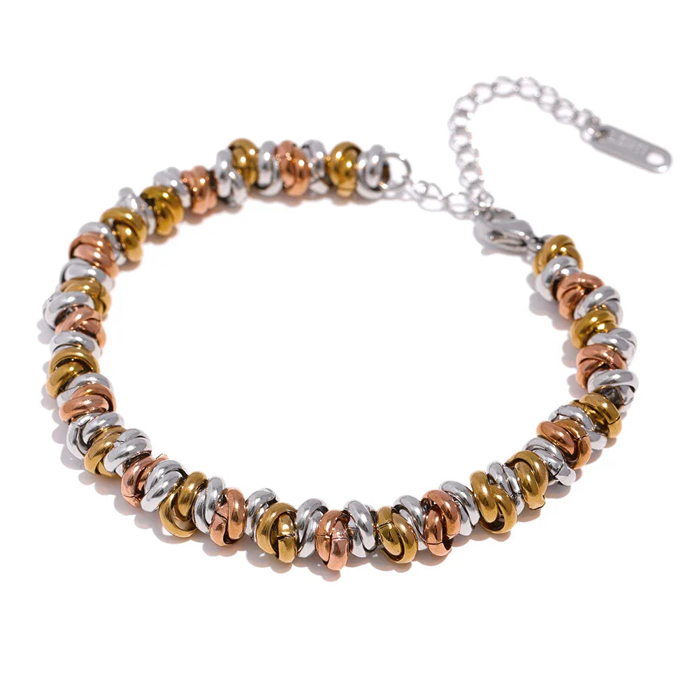 Corsa Layered Spiral Chain Bracelet