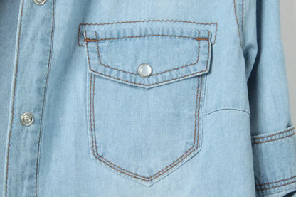 Cool Summer Denim Crop-Top