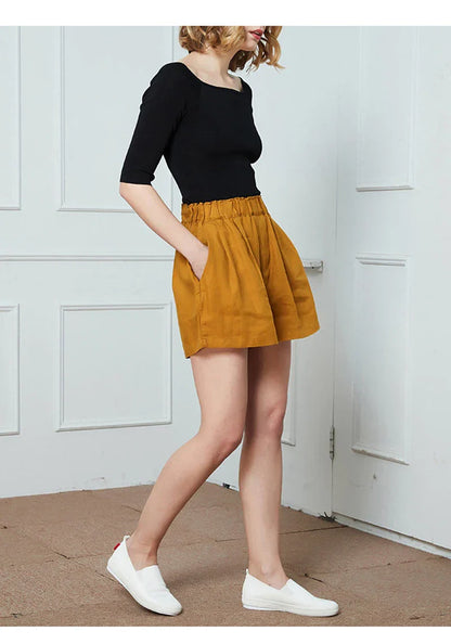 Malia Linen Lounge Shorts