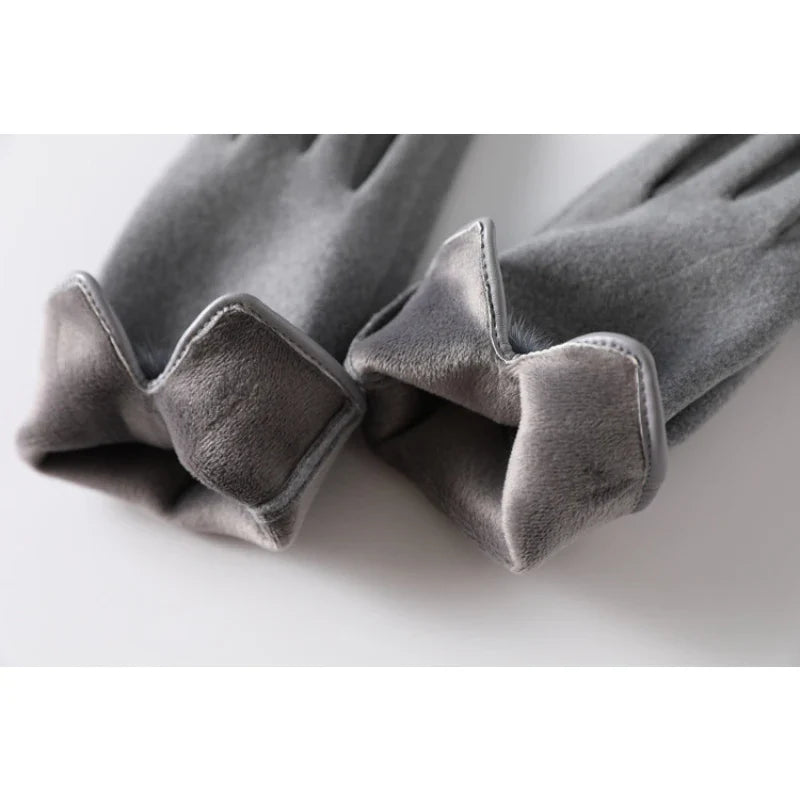 Luxe Touch Pom-Pom Gloves