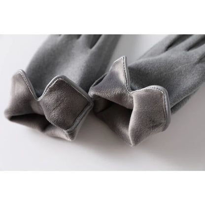 Luxe Touch Pom-Pom Gloves