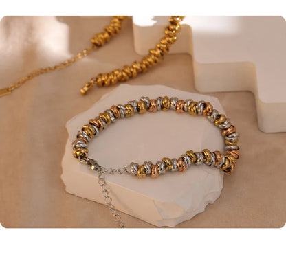 Corsa Layered Spiral Chain Bracelet