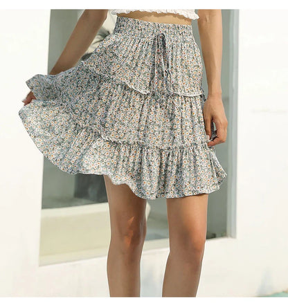 Fiora Bloom Ruffle Mini Skirt