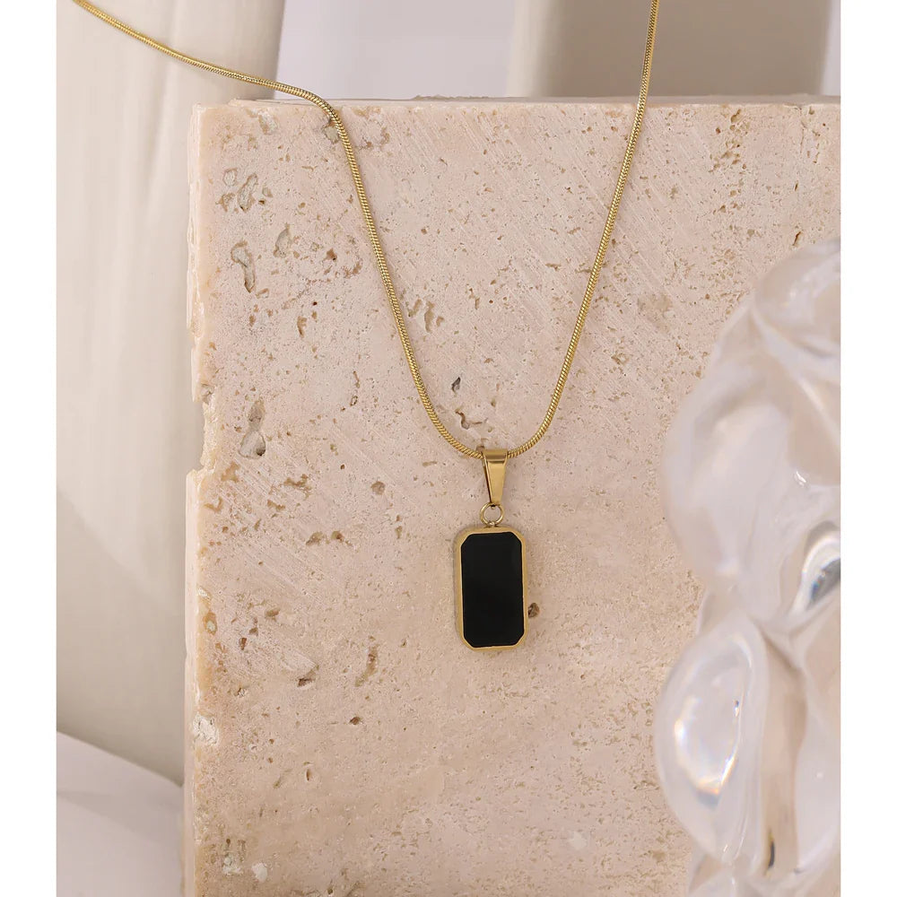 Mavine Double-Sided Enamel Pendant