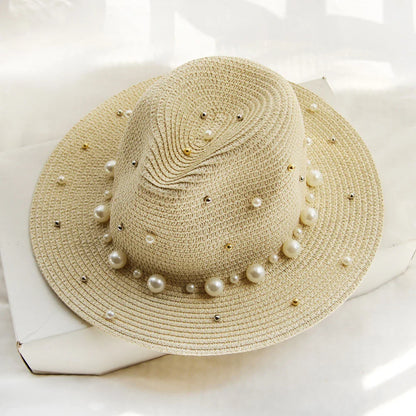 Portofino Pearl Straw Fedora