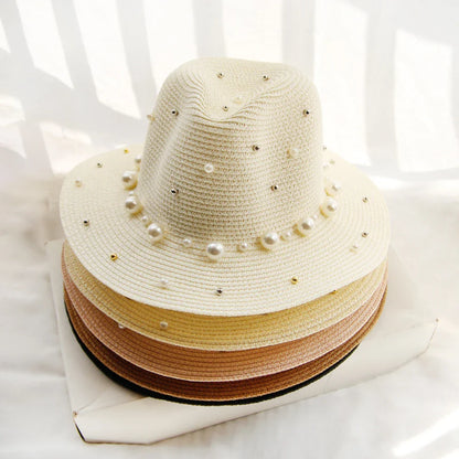 Portofino Pearl Straw Fedora