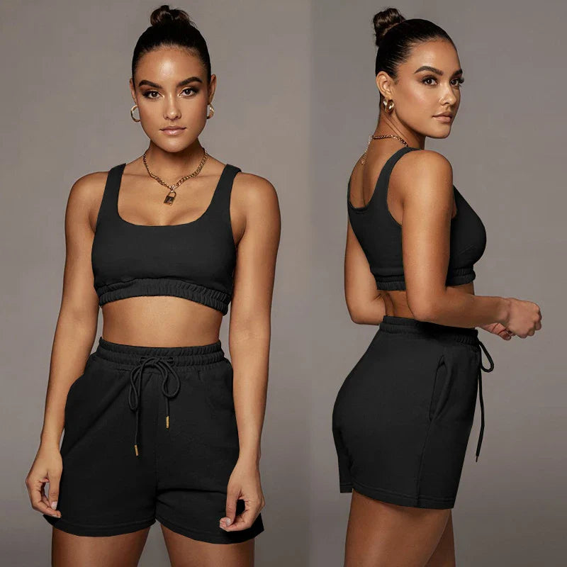 North-Beach Crop Top Set