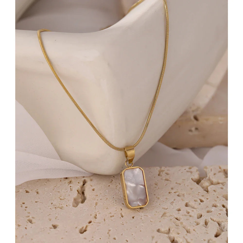 Mavine Double-Sided Enamel Pendant