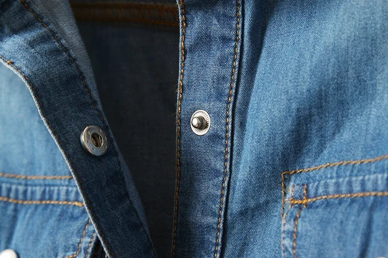 Cool Summer Denim Crop-Top