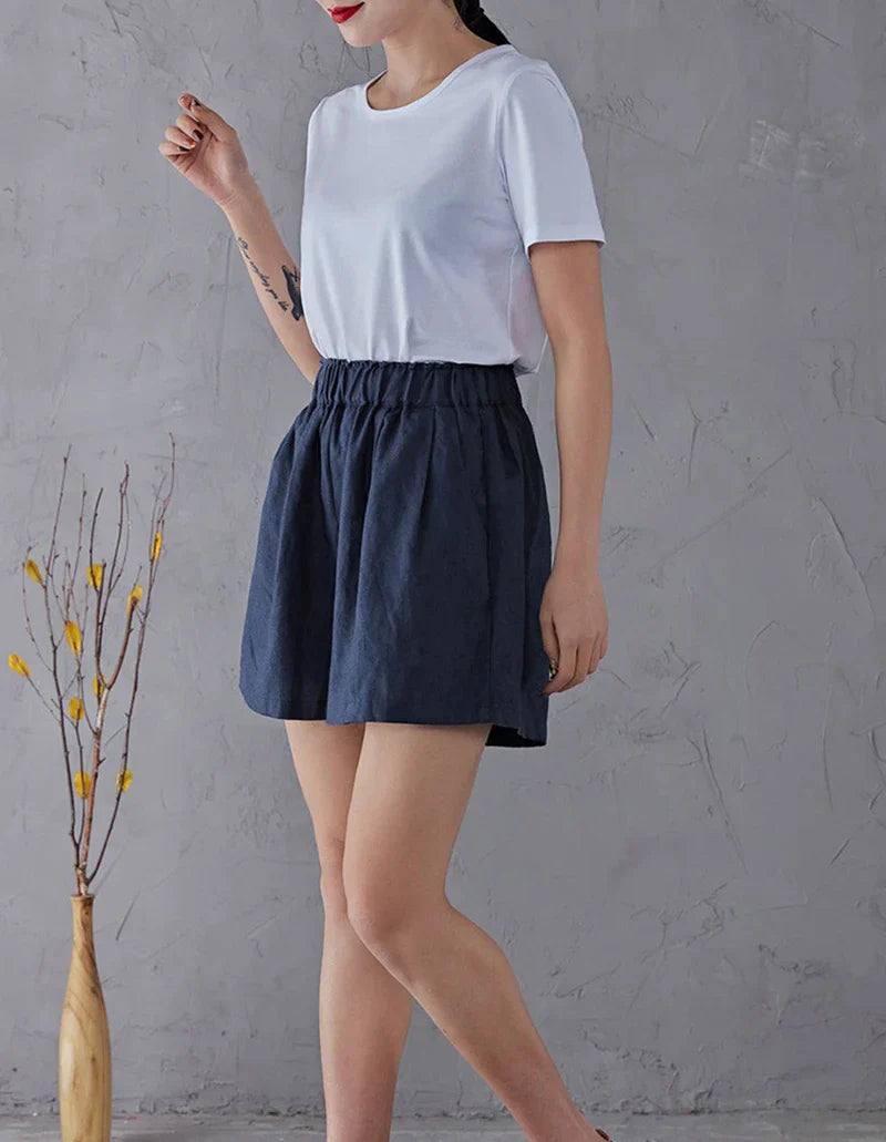 Malia Linen Lounge Shorts