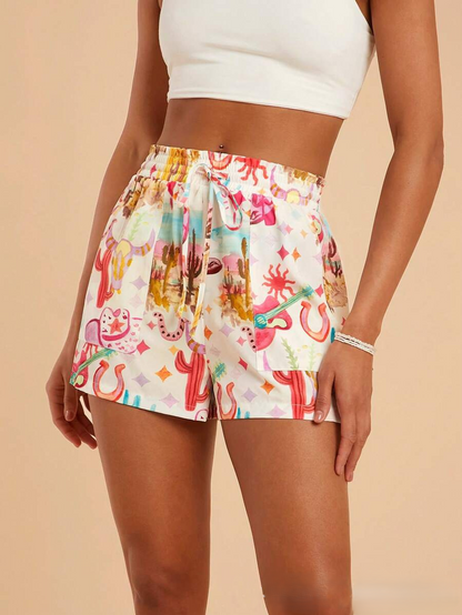 Callie Coastal Drawstring Shorts