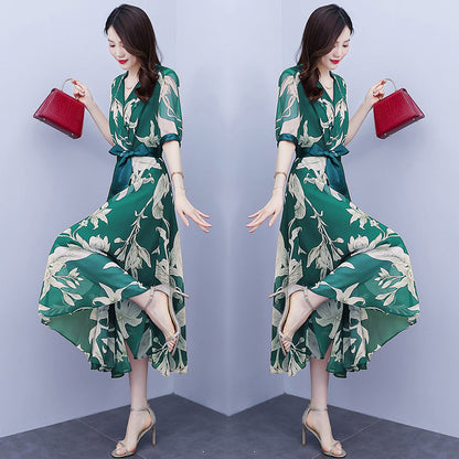 Theffanie's V-Back Jacquard Maxi Dress