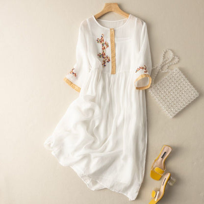 Elowen Linen Midi Dress