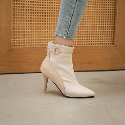 Krista Suede Pointy Toe Heels